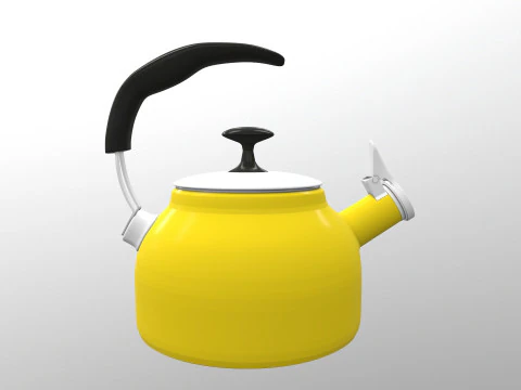 Steel Teakettle 3D Model