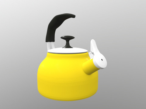 Steel Teakettle Modèle 3D