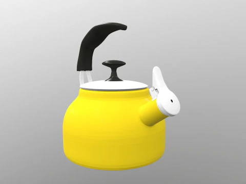 Steel Teakettle 3D Model
