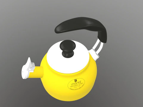 Steel Teakettle 3D Model