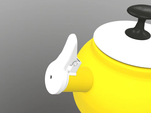 Steel Teakettle 3D Model