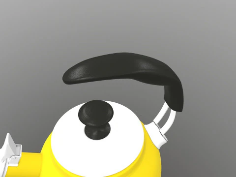 Steel Teakettle 3D Model