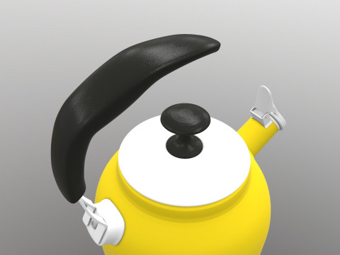Steel Teakettle Modèle 3D