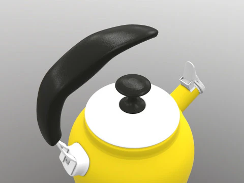Steel Teakettle 3D Model