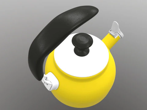 Steel Teakettle 3D Model