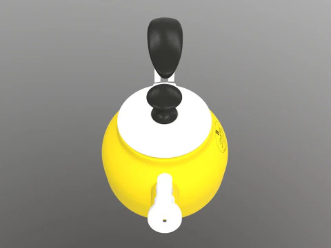 Steel Teakettle 3D Model