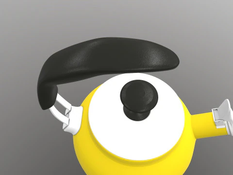 Steel Teakettle 3D Model