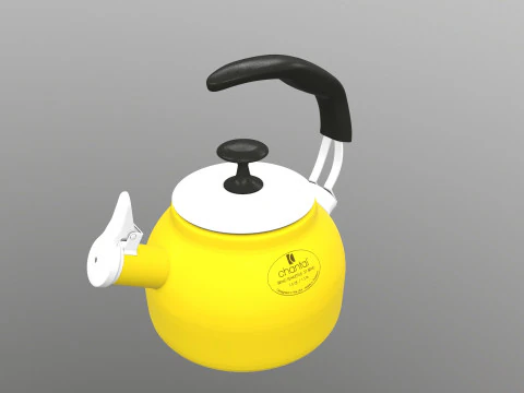 Steel Teakettle 3D Model