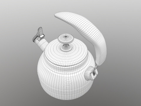 Steel Teakettle Modèle 3D