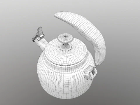 Steel Teakettle 3D Model