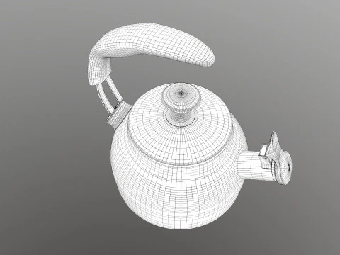 Steel Teakettle 3D Model