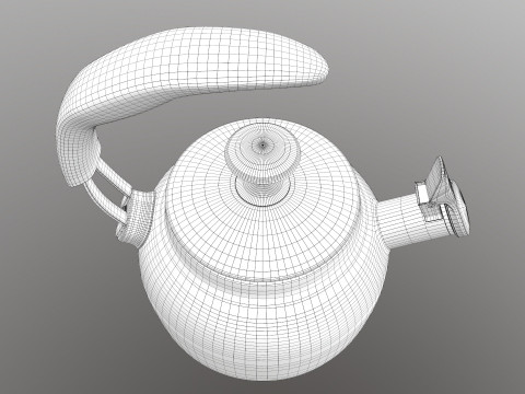 Steel Teakettle Modèle 3D