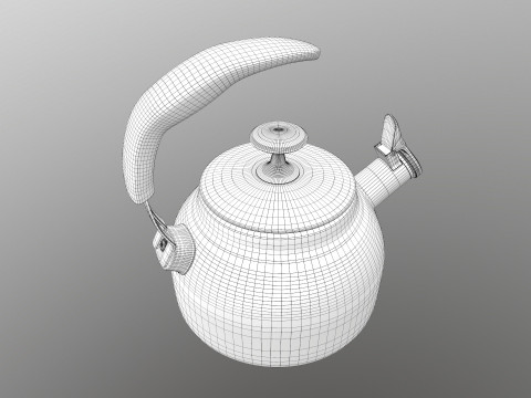 Steel Teakettle Modèle 3D