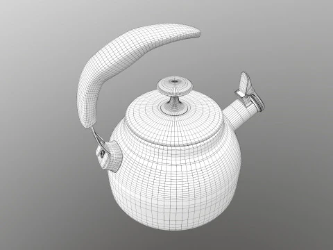 Steel Teakettle 3D Model