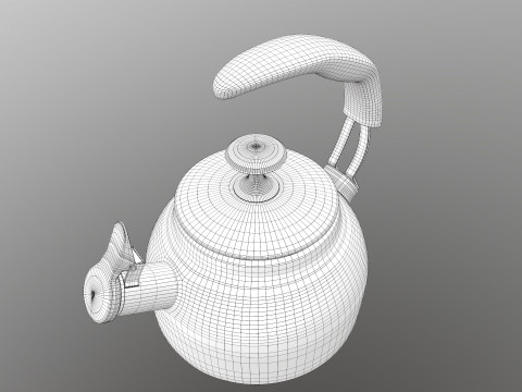 Steel Teakettle Modèle 3D