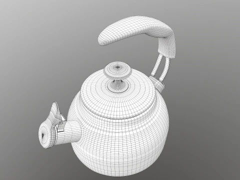 Steel Teakettle 3D Model