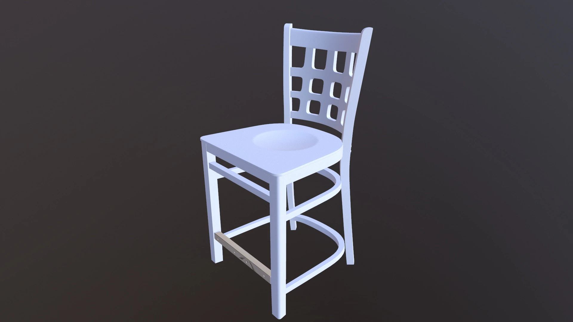 Wooden Chair 3D Model .c4d .max .obj .3ds .fbx .stl .blend 