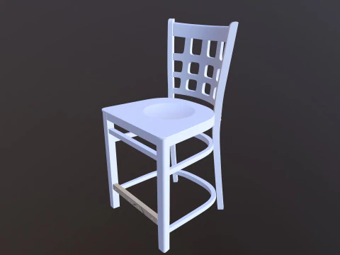 Wooden Chair 3D Model