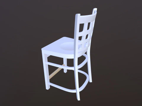 Wooden Chair 3D Model
