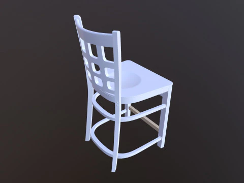Wooden Chair 3D Model
