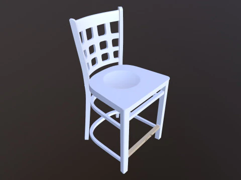Wooden Chair 3D Model