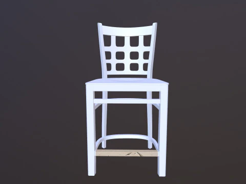 Wooden Chair 3D Model