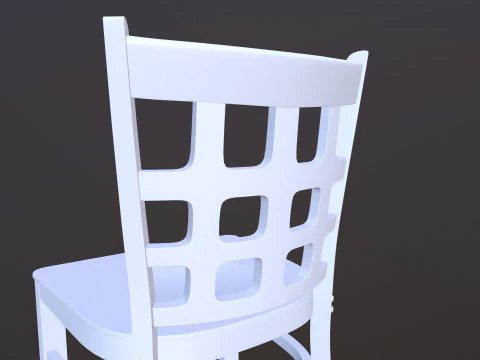 Wooden Chair 3D Model