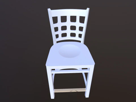 Wooden Chair 3D Model
