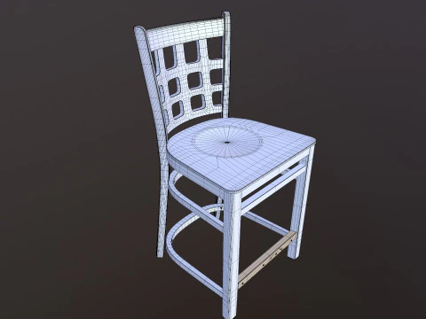 Wooden Chair 3D Model