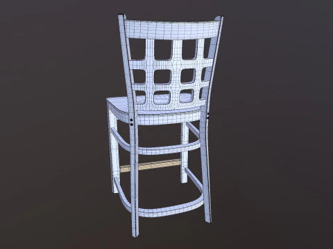 Wooden Chair 3D Model