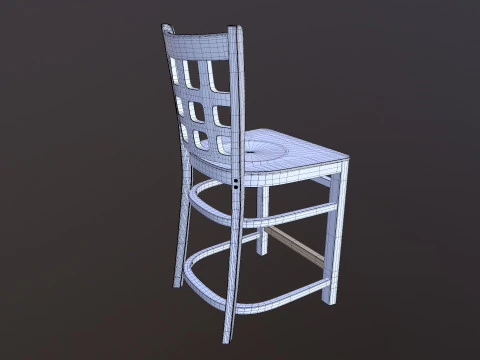 Wooden Chair 3D Model