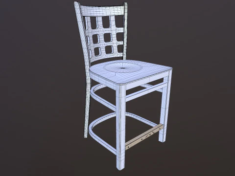 Wooden Chair 3D Model