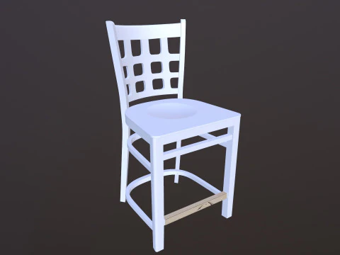 Wooden Chair 3D Model
