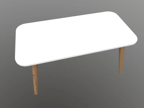 Wooden Table 3D Model
