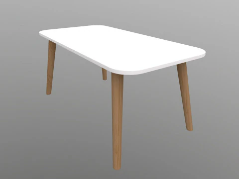 Wooden Table 3D Model