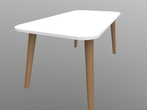 Wooden Table Model 3D