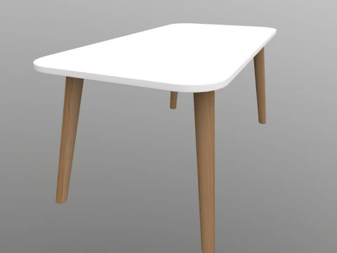 Wooden Table 3D Model