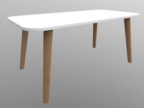 Wooden Table Model 3D