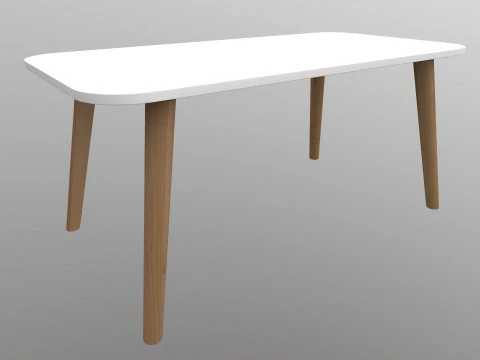 Wooden Table 3D Model