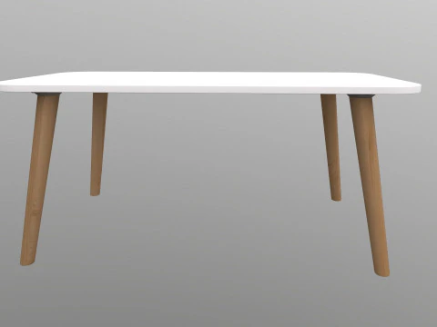 Wooden Table 3D Model
