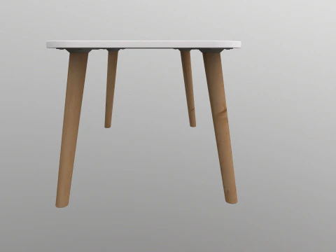 Wooden Table 3D Model