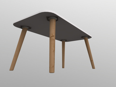 Wooden Table Model 3D