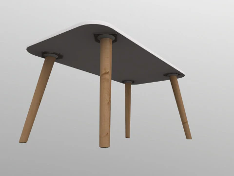 Wooden Table 3D Model