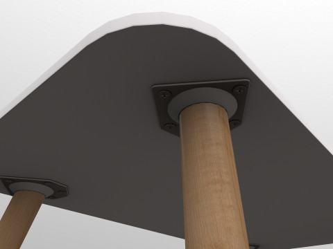 Wooden Table Model 3D
