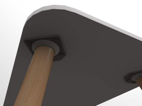 Wooden Table Model 3D
