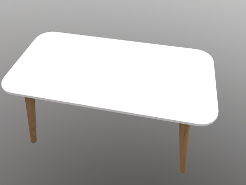 Wooden Table Model 3D