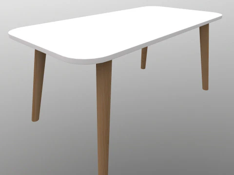 Wooden Table 3D Model