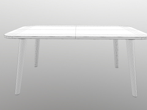 Wooden Table Model 3D