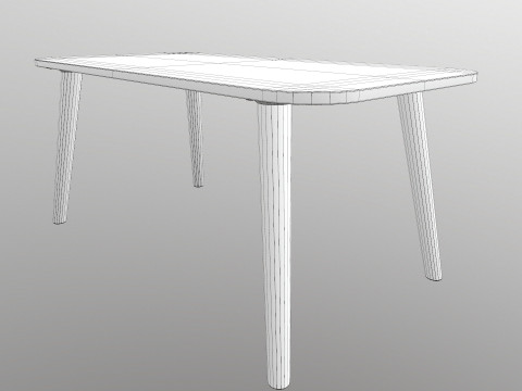 Wooden Table Model 3D