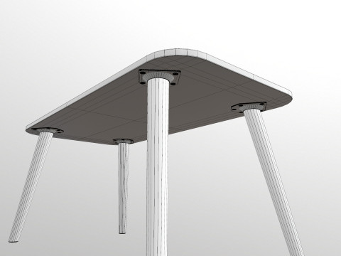 Wooden Table Model 3D